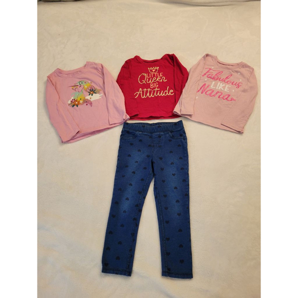 jumping beans Other - Toddler Girl 4T Bundle | Cat & Jack, Children's Place, Jumping Beans | 4pc Set